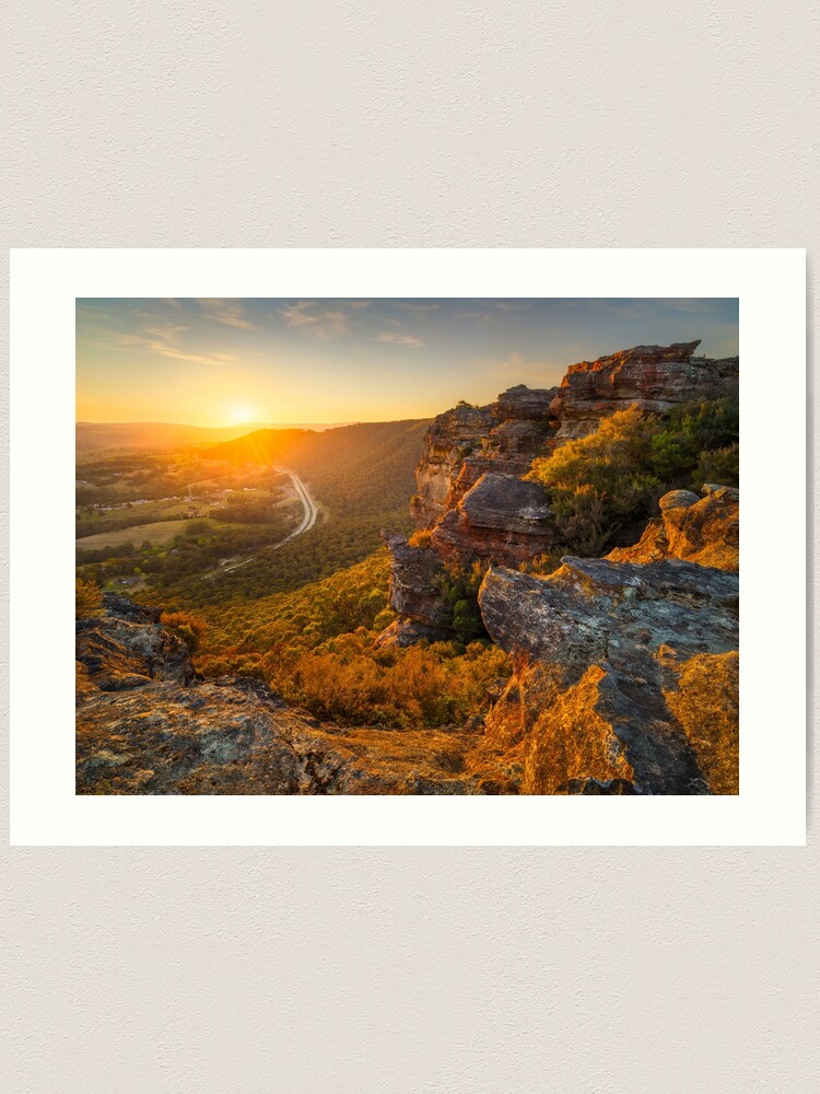 Thumbnail 1 of 3, Art Print, Hassans Walls, Lithgow, Blue Mountains, New South Wales, Australia designed and sold by Chockstone.