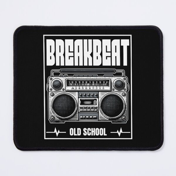 Item preview, BREAKBEAT  - Old School Boom box (White)  designed and sold by Discothreadz.