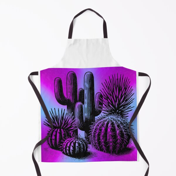 Item preview, Psychedelic Vibrant  Cactus Desert Scene in Pink, Magenta, and Purple Hues designed and sold by Fredster1966.