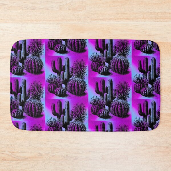 Item preview, Psychedelic Vibrant  Cactus Desert Scene in Pink, Magenta, and Purple Hues designed and sold by Fredster1966.