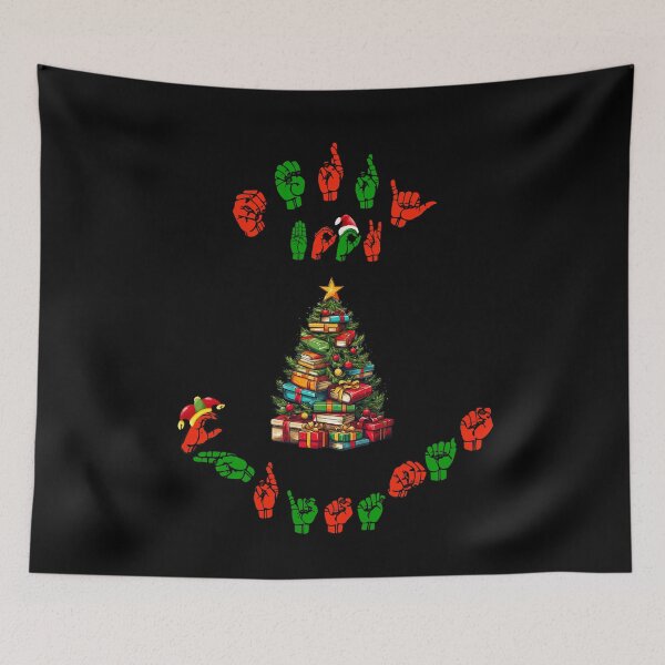 Item preview, ASL Merry Book Christmas designed and sold by LovelyHappyGift.