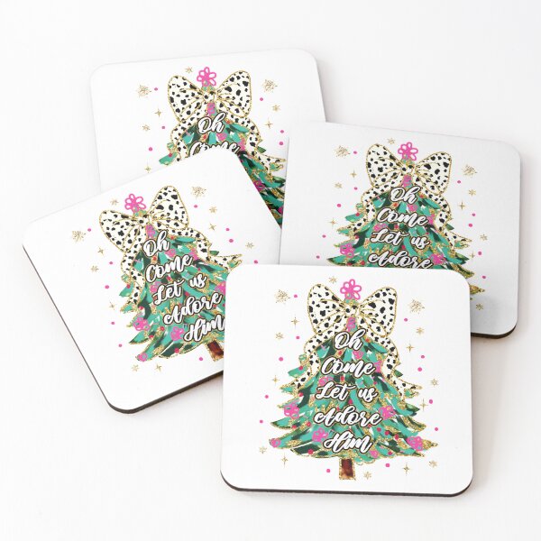 Item preview, Oh Come Let Us Adore Him Christmas Tree designed and sold by vintagearttee.