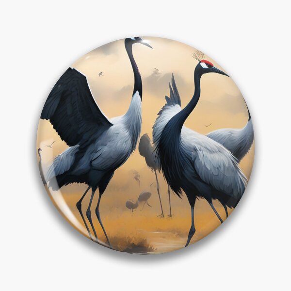 Item preview, BLACK NECKED CRANES designed and sold by PIGCASSOSAIART.