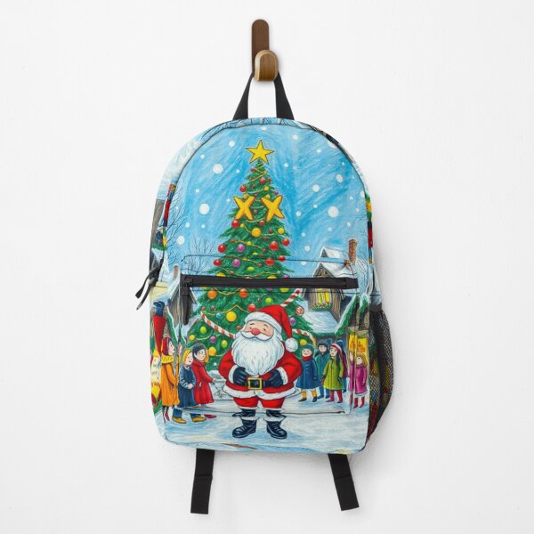 Item preview, Santa Clause with Presents in the Christmas Bazaar, Christmas Tree, Christmas Shop designed and sold by MyArt23.