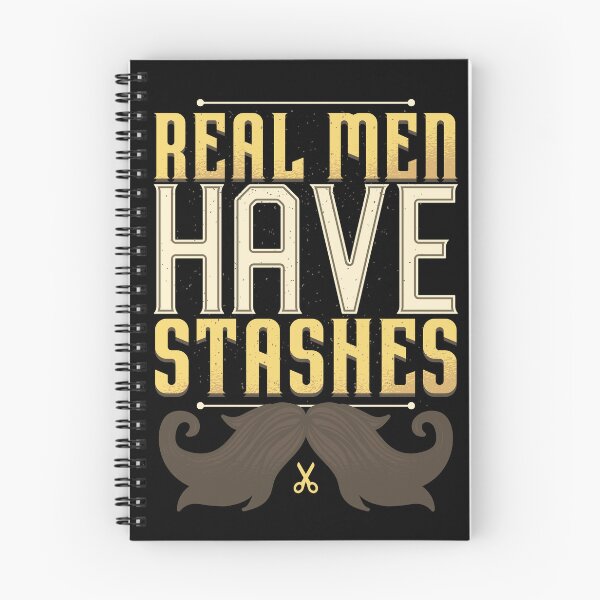 Item preview, Real Men Have Stashes | Bold Mustache with Tiny Scissors designed and sold by TurtleDojo.