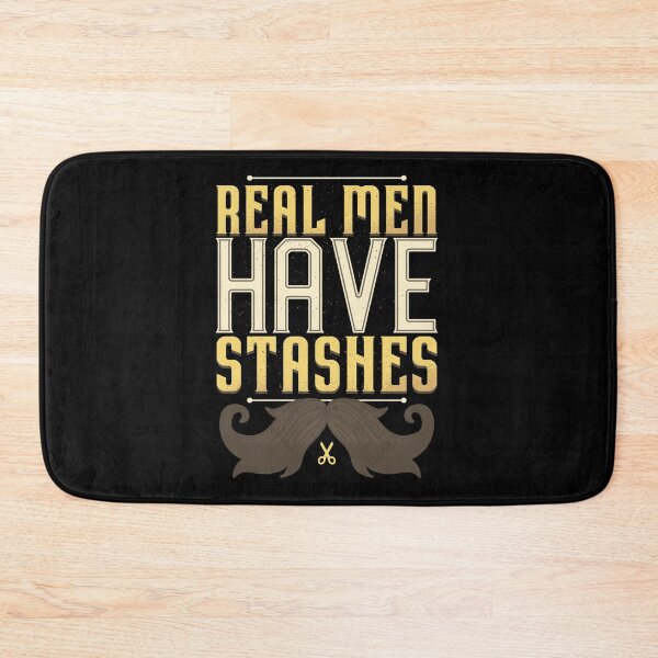 Item preview, Real Men Have Stashes | Bold Mustache with Tiny Scissors designed and sold by TurtleDojo.