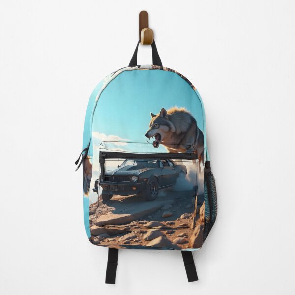 Item preview, great wolf chasing the car  designed and sold by Arulsha.