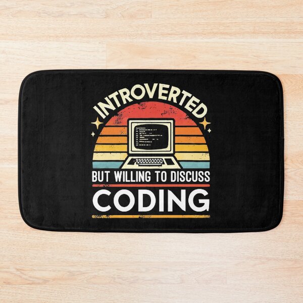 Item preview, Introverted But Willing to Discuss Coding | Funny Programmer  designed and sold by chantastical.