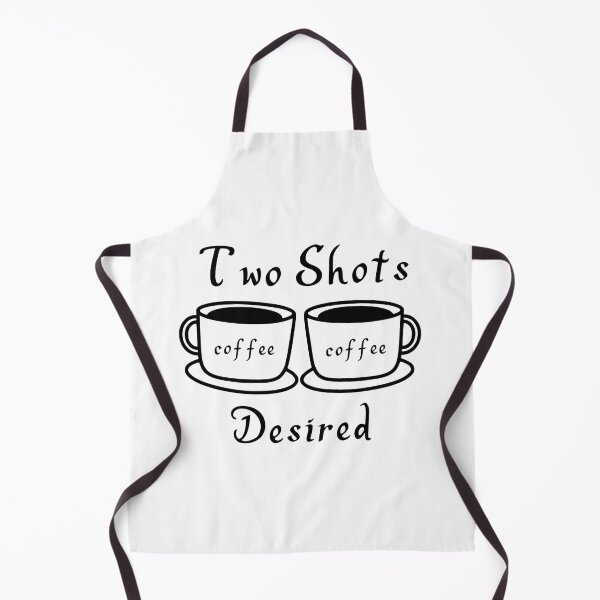 Item preview, "Two Shots Desired" Coffee Lover Collection designed and sold by TShirtCrafters.