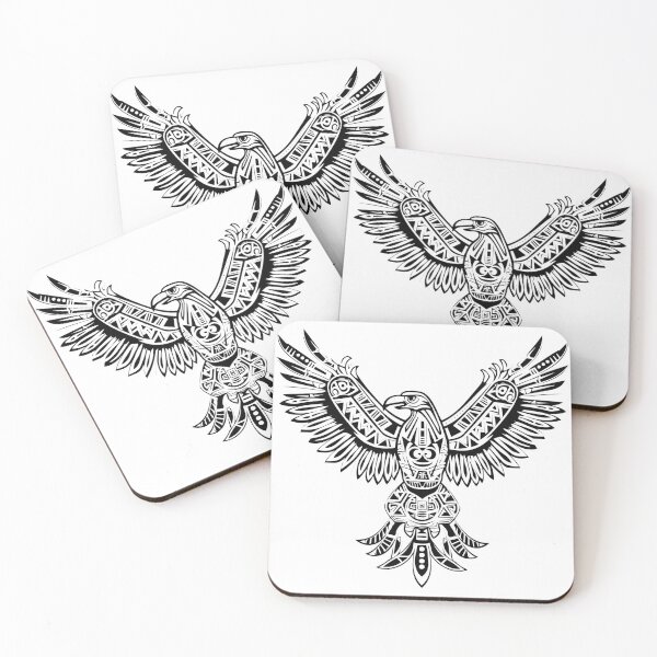 Item preview, Aztec Eagle Emblem Native Warrior Tribal Symbol Culture designed and sold by inkoutninja.