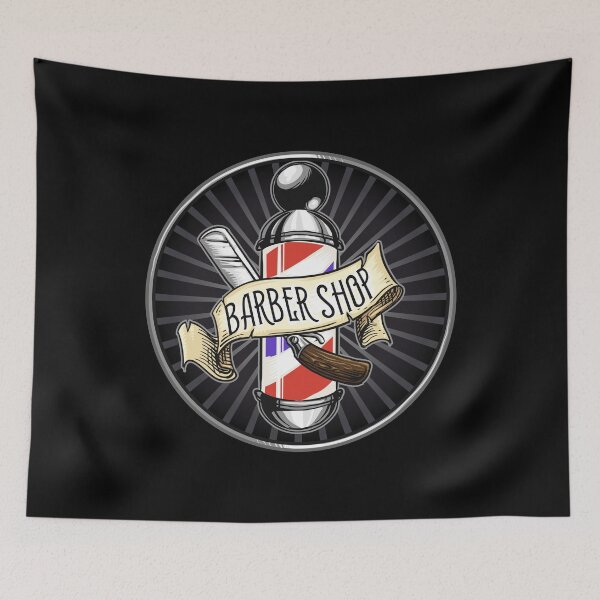 Item preview, Barber Shop Logo designed and sold by Nick Studio.