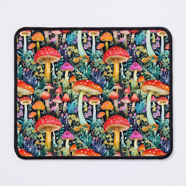 Item preview, Vivid watercolour fly agarics designed and sold by 1enchik.