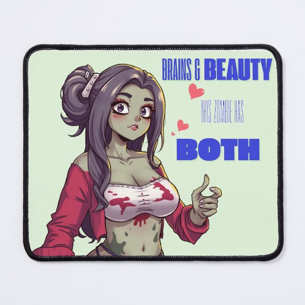 Item preview, Brains And Beauty This Zombie has Both designed and sold by KnottyToons.