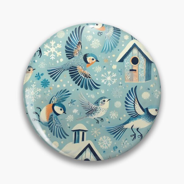 Item preview, Winter Birds and Birdhouses designed and sold by SolannaAS.