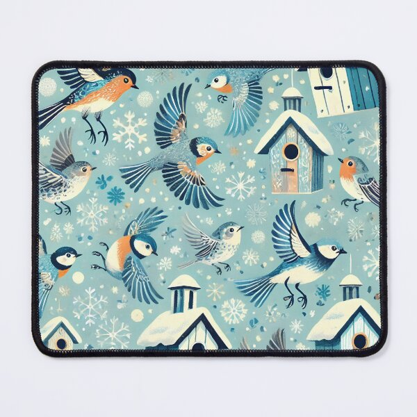 Item preview, Winter Birds and Birdhouses designed and sold by SolannaAS.