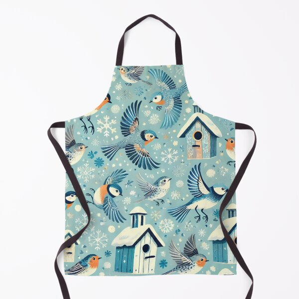 Item preview, Winter Birds and Birdhouses designed and sold by SolannaAS.