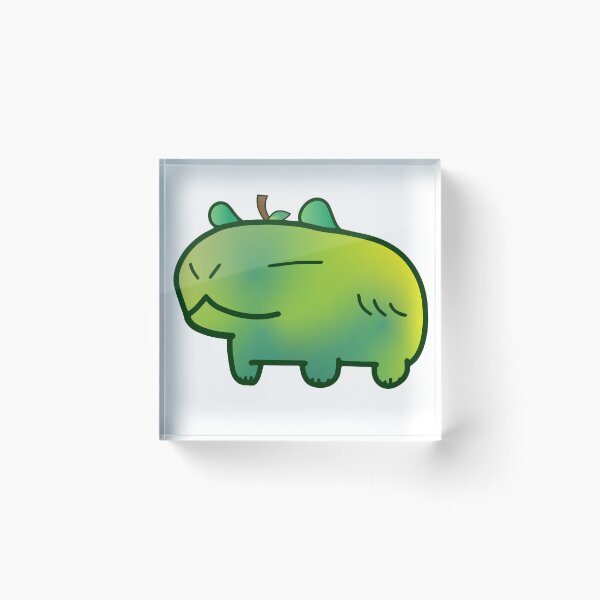 Item preview, Green Apple Capybara designed and sold by MiscibilityArt.