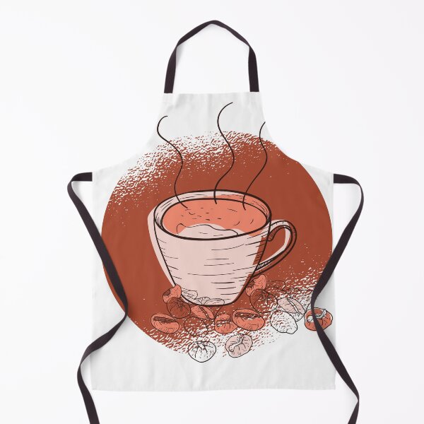 Item preview, Fresh Brew | Hot Coffee Cup with Beans on Brown Backdrop designed and sold by TurtleDojo.