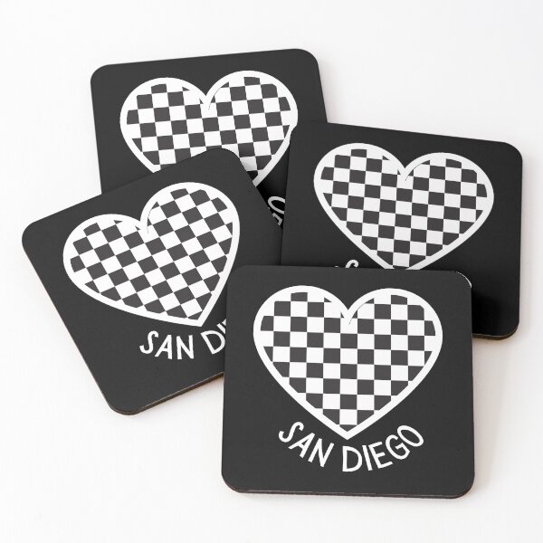 Item preview, San Diego Checkered Heart designed and sold by SD-LA-AND-U.