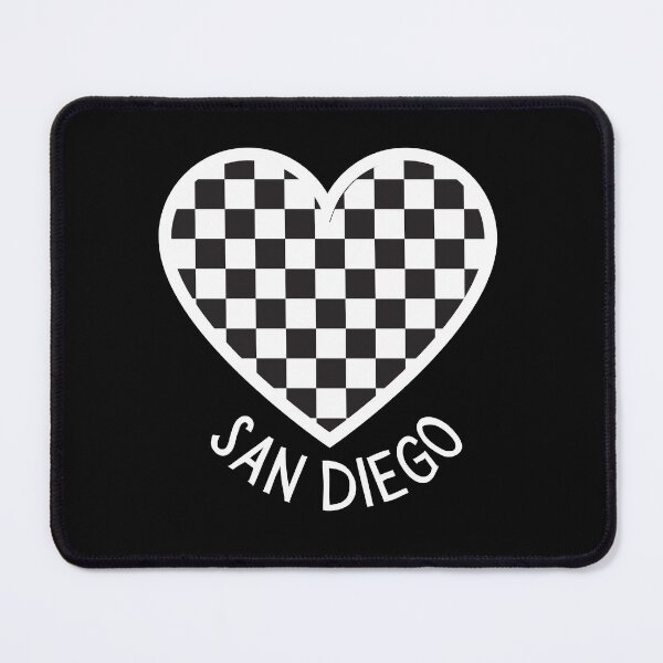 Item preview, San Diego Checkered Heart designed and sold by SD-LA-AND-U.