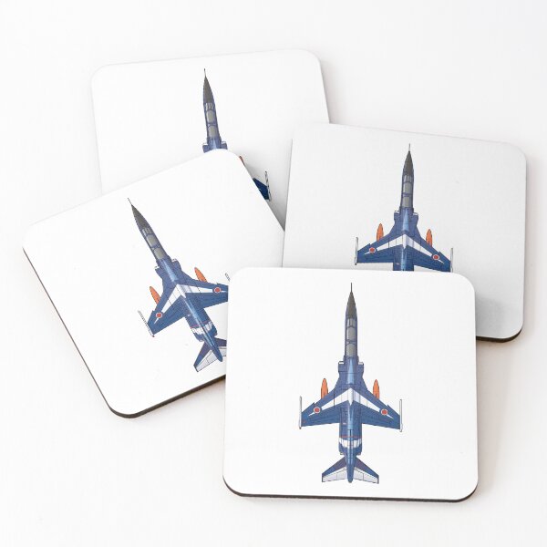 Item preview, JASDF T-2 Trainer Aircraft "Blue Impulse" HD 4C Illustration designed and sold by MIL-ART-JPN.