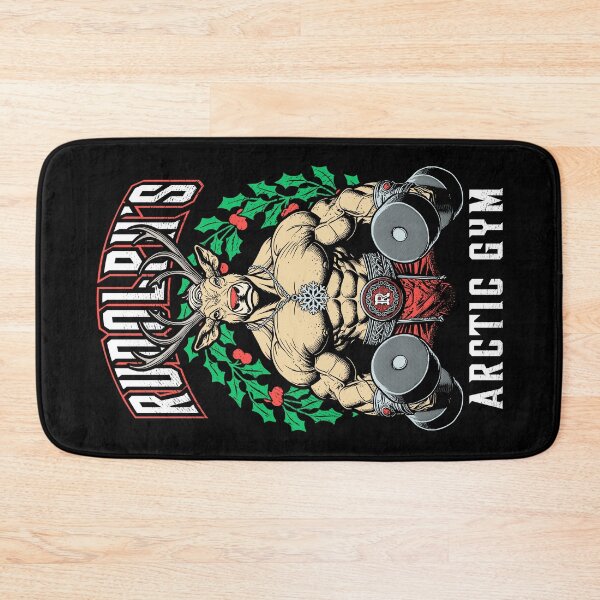 Item preview, Christmas Reindeer Rudolph's Arctic Gym Workout Fitness designed and sold by GrandeDuc.