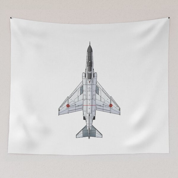 Item preview, JASDF F-4EJ Phantom II Fighter Jet HD 4C Illustration designed and sold by MIL-ART-JPN.