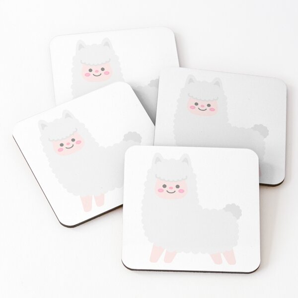 Item preview, Kids Hand Drawn Cute white fluffy alpaca designed and sold by nuchz.
