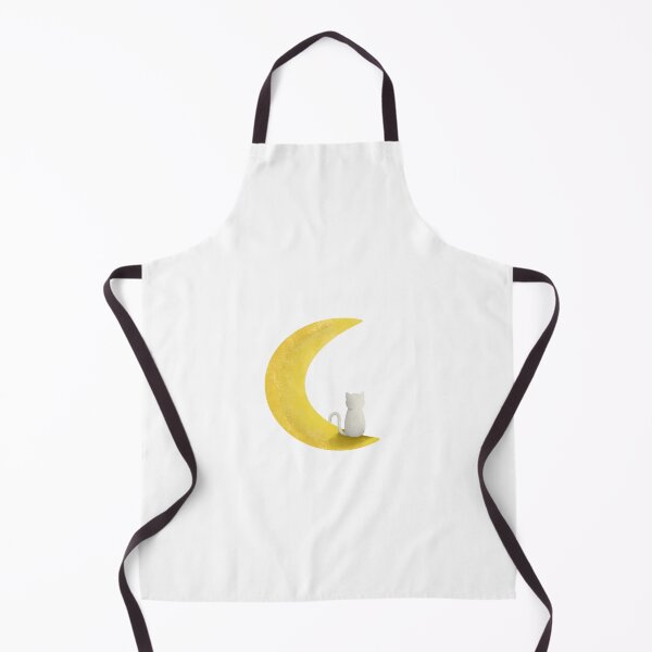 Item preview, White cat on The moon designed and sold by PemikaKalasee.