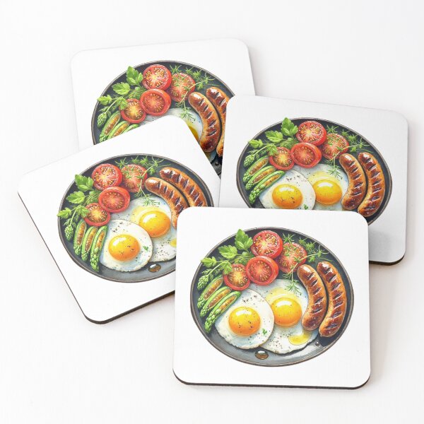 Item preview, Classic Breakfast with Eggs and Sausage designed and sold by Little Care Studio.