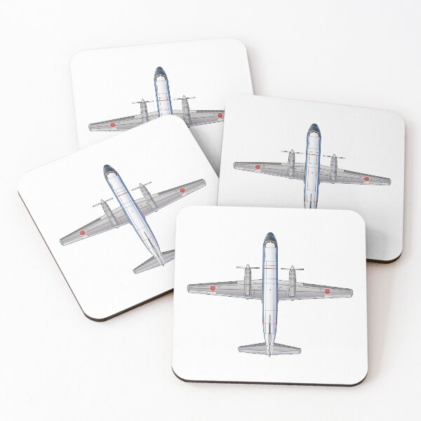 Item preview, JASDF YS-11NT Navigation Trainer Aircraft HD 4C Illustration designed and sold by MIL-ART-JPN.