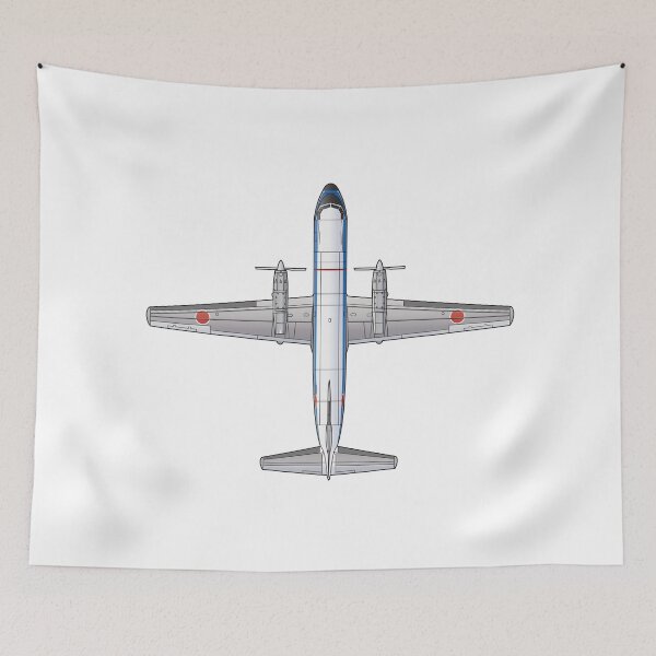 Item preview, JASDF YS-11NT Navigation Trainer Aircraft HD 4C Illustration designed and sold by MIL-ART-JPN.