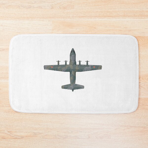 Item preview, JASDF C-130H Hercules Military Transport Aircraft Green HD 4C Illustration designed and sold by MIL-ART-JPN.