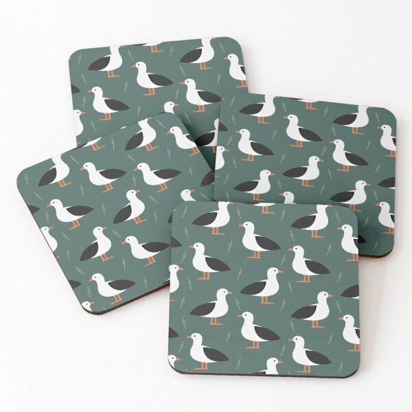 Item preview, Albatrosses on green designed and sold by reneesillus.