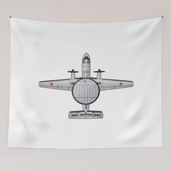 Item preview, Ilustración del avión de combate aéreo JASDF E-2C Hawkeye HD 4C designed and sold by MIL-ART-JPN.