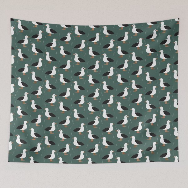 Item preview, Albatrosses on green designed and sold by reneesillus.