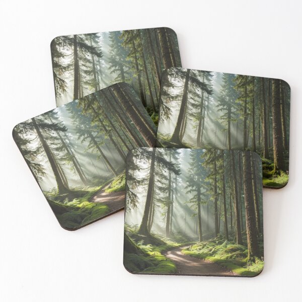 Item preview, Coniferous Forest Landscape designed and sold by vekotpu.
