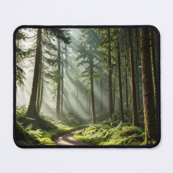 Item preview, Coniferous Forest Landscape designed and sold by vekotpu.