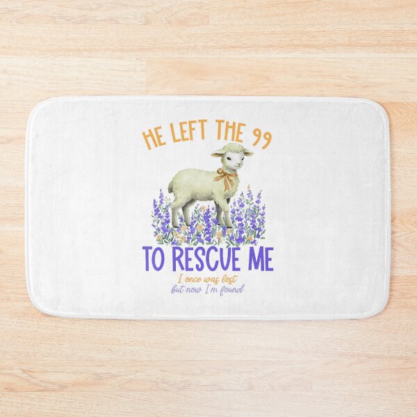 Item preview, He Left The 99 To Rescue Me Lamb Flowers Christian Faith designed and sold by NetlandWewerka.