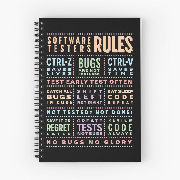 Item preview, Software Testers Rules designed and sold by softwaretesting.