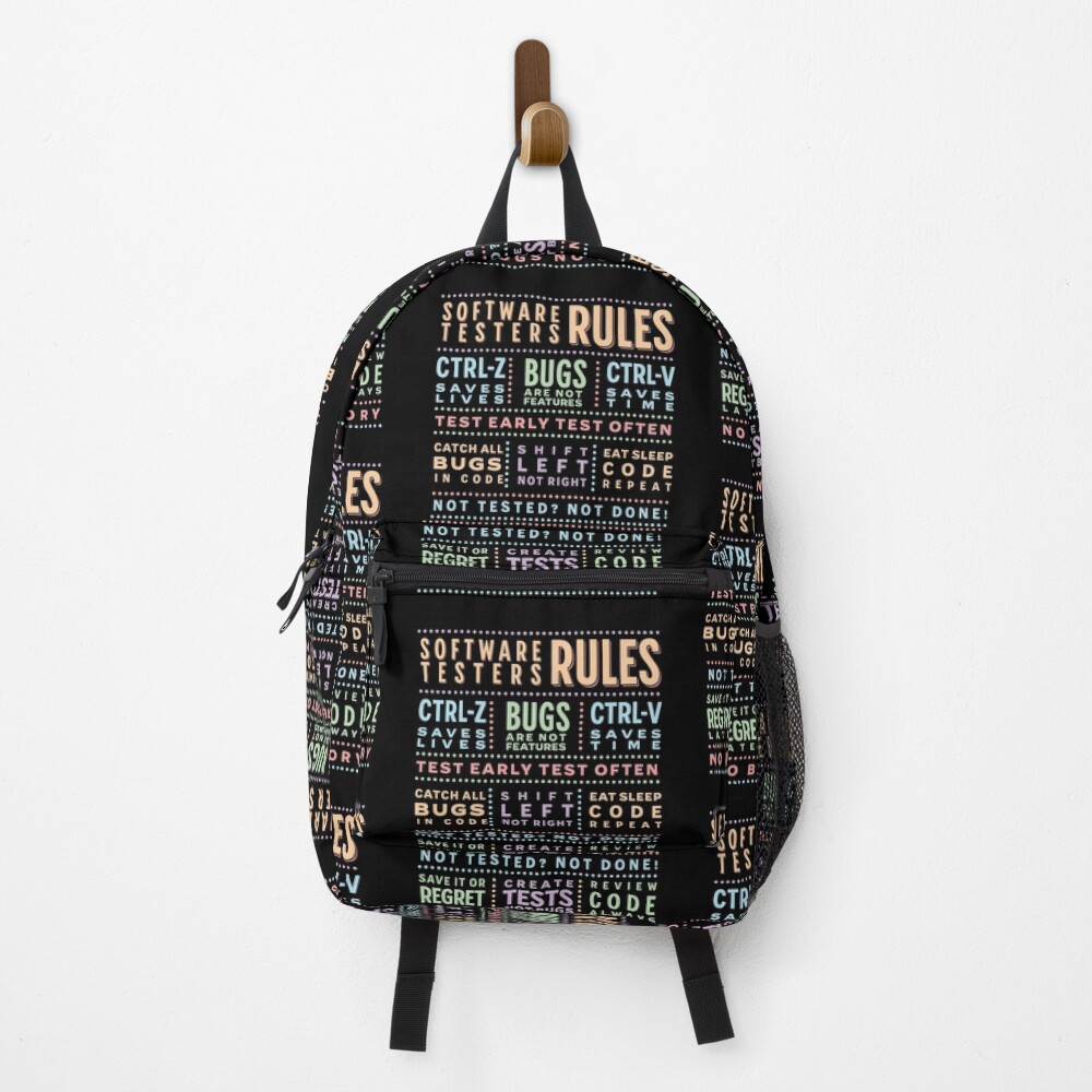 Item preview, Backpack designed and sold by softwaretesting.