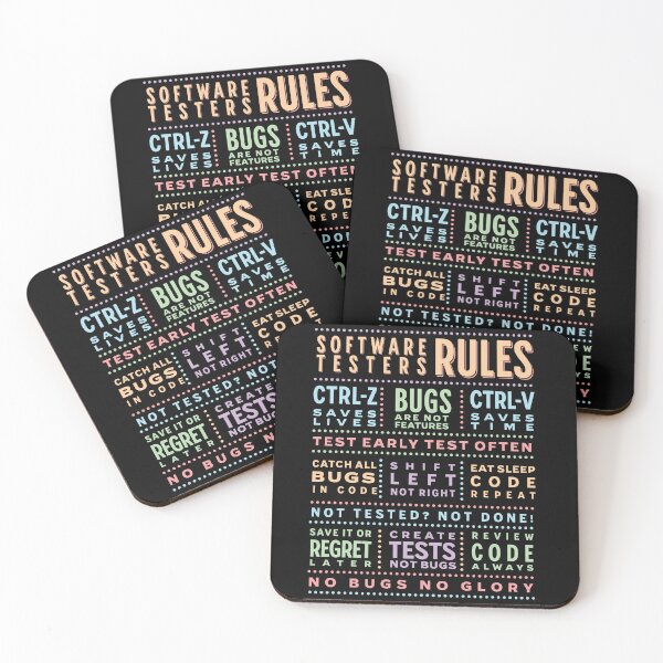Item preview, Software Testers Rules designed and sold by softwaretesting.