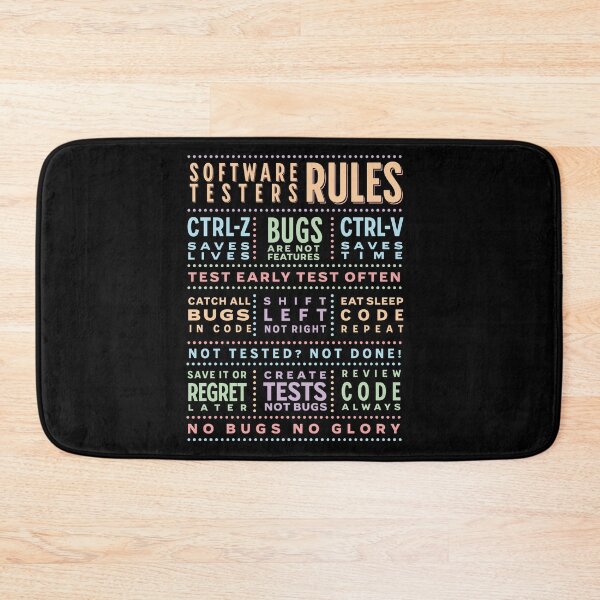 Item preview, Software Testers Rules designed and sold by softwaretesting.