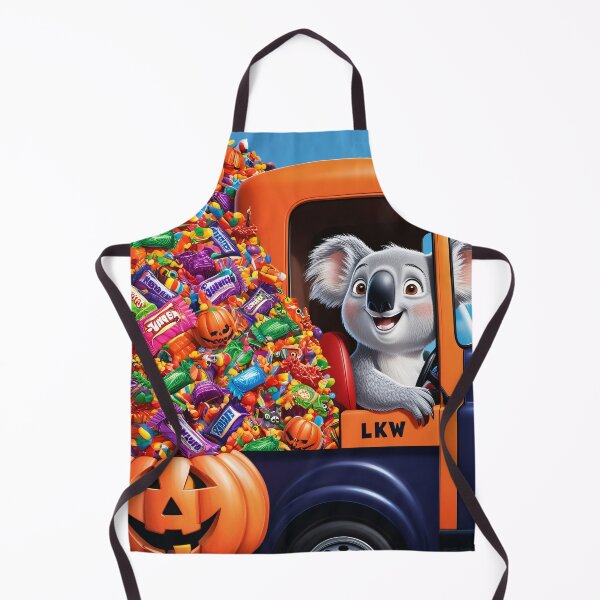 Item preview, Funny Koala Transports Halloween Candy in Truck – Colorful Illustration designed and sold by TRex-Landscapes.