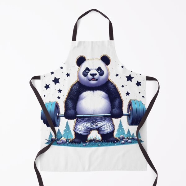Item preview, Strong Panda Powerlifting Champion - Cute Weightlifting Bear designed and sold by SewRed.