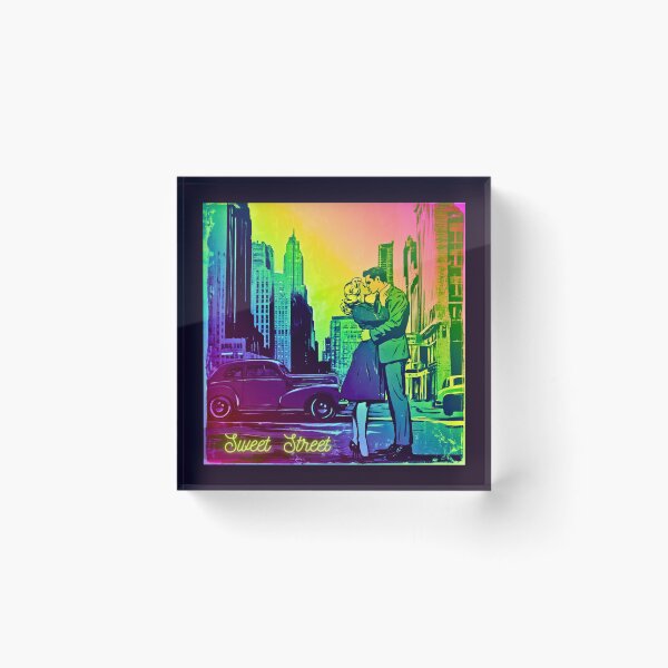 Item preview, Sweet street, Love, vivid romantic scenes, comics style artwork, vivid city, vivid vintage designed and sold by silent-violin.