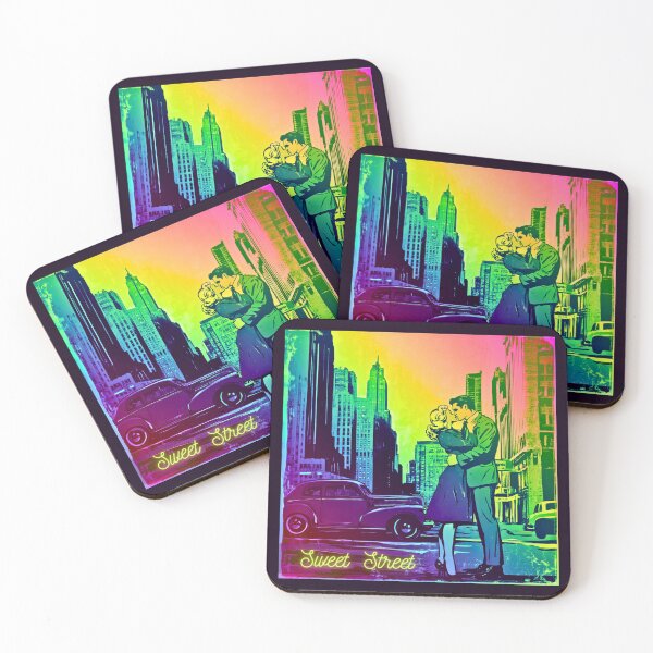 Item preview, Sweet street, Love, vivid romantic scenes, comics style artwork, vivid city, vivid vintage designed and sold by silent-violin.