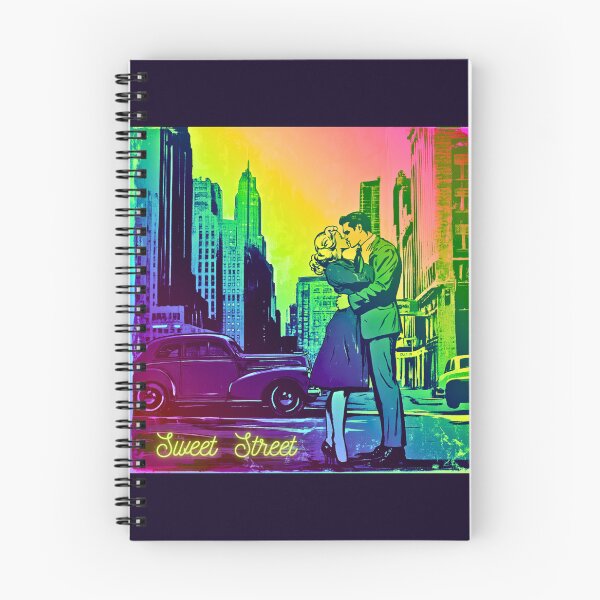 Item preview, Sweet street, Love, vivid romantic scenes, comics style artwork, vivid city, vivid vintage designed and sold by silent-violin.