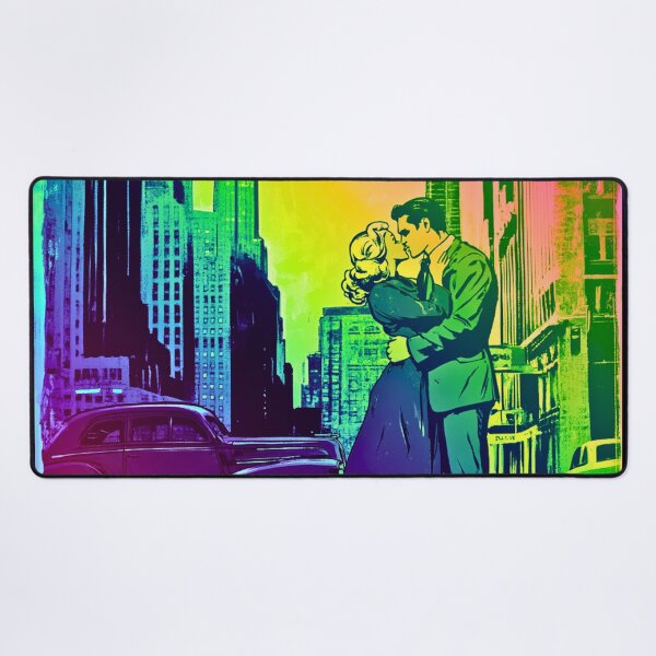 Item preview, Sweet street, Love, vivid romantic scenes, comics style artwork, vivid city, vivid vintage designed and sold by silent-violin.