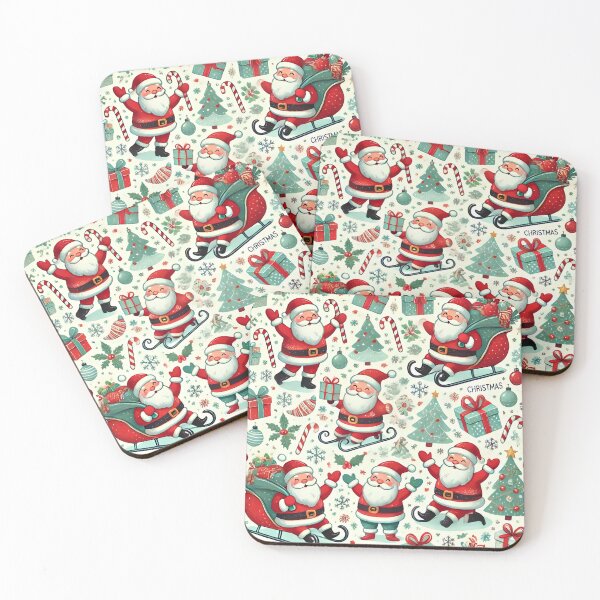 Item preview, Vintage Christmas Pattern with Santa Claus designed and sold by SolannaAS.